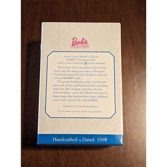 1998 HALLMARK KEEPSAKE ORNAMENT - BARBIE AS LITTLE BO PEEP - Picture 3 of 7